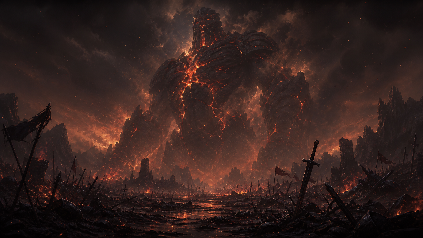 Ashes Before the Titan mood artwork
