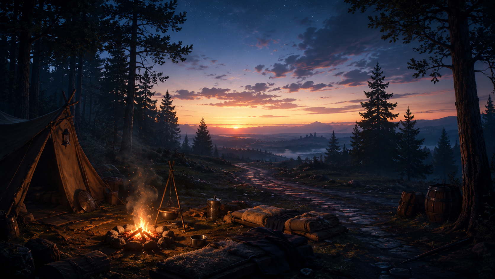 Camp Before Dawn mood artwork