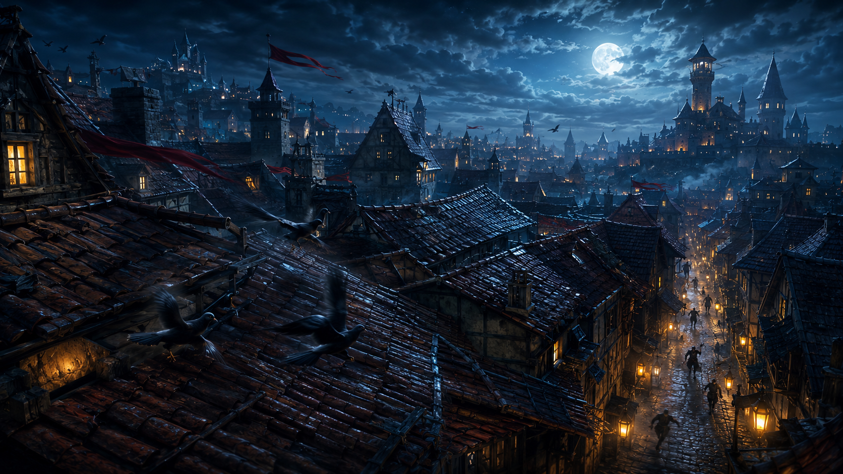 Chase Over Rooftops mood artwork