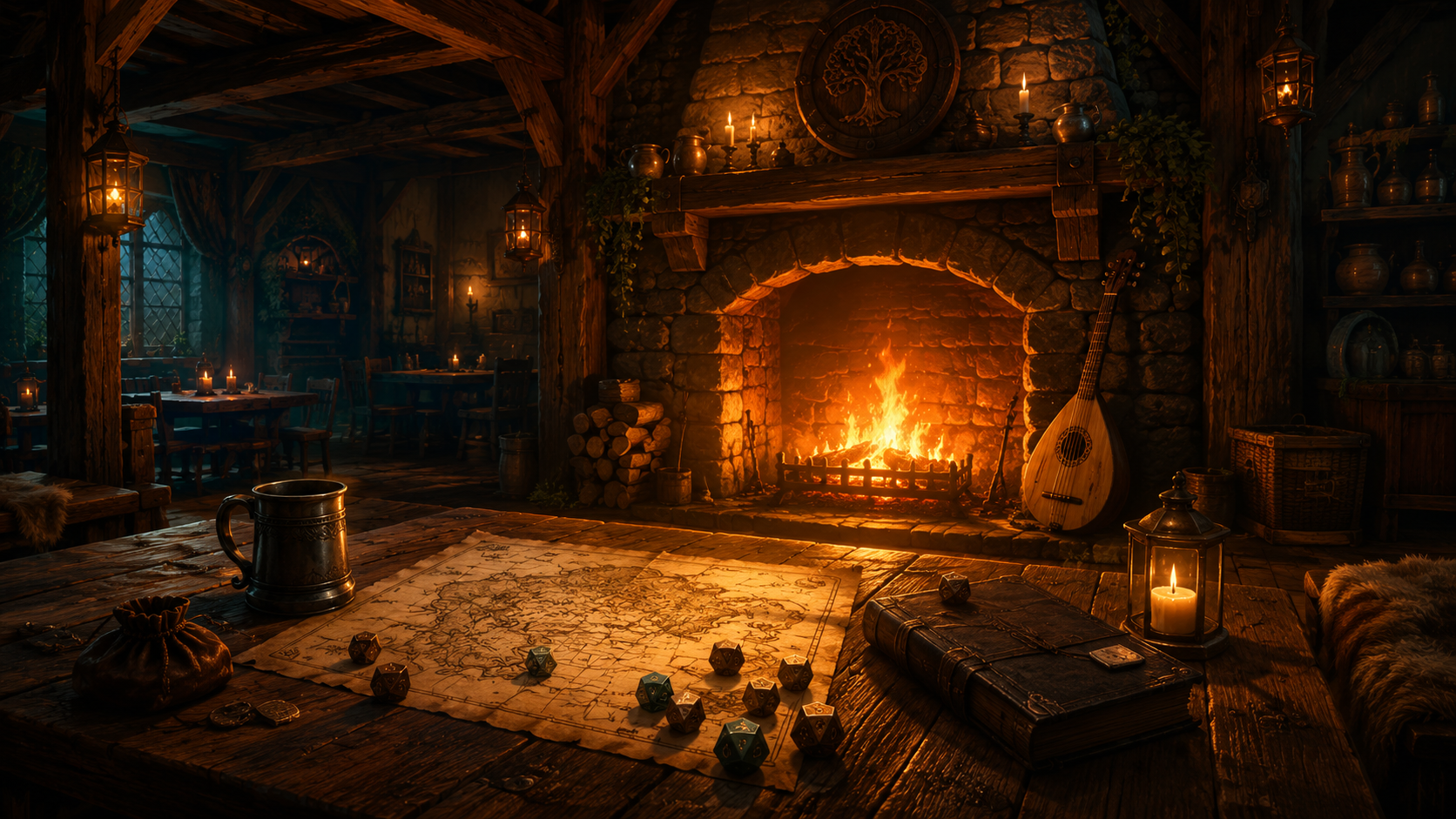 Embers Under Oak mood artwork