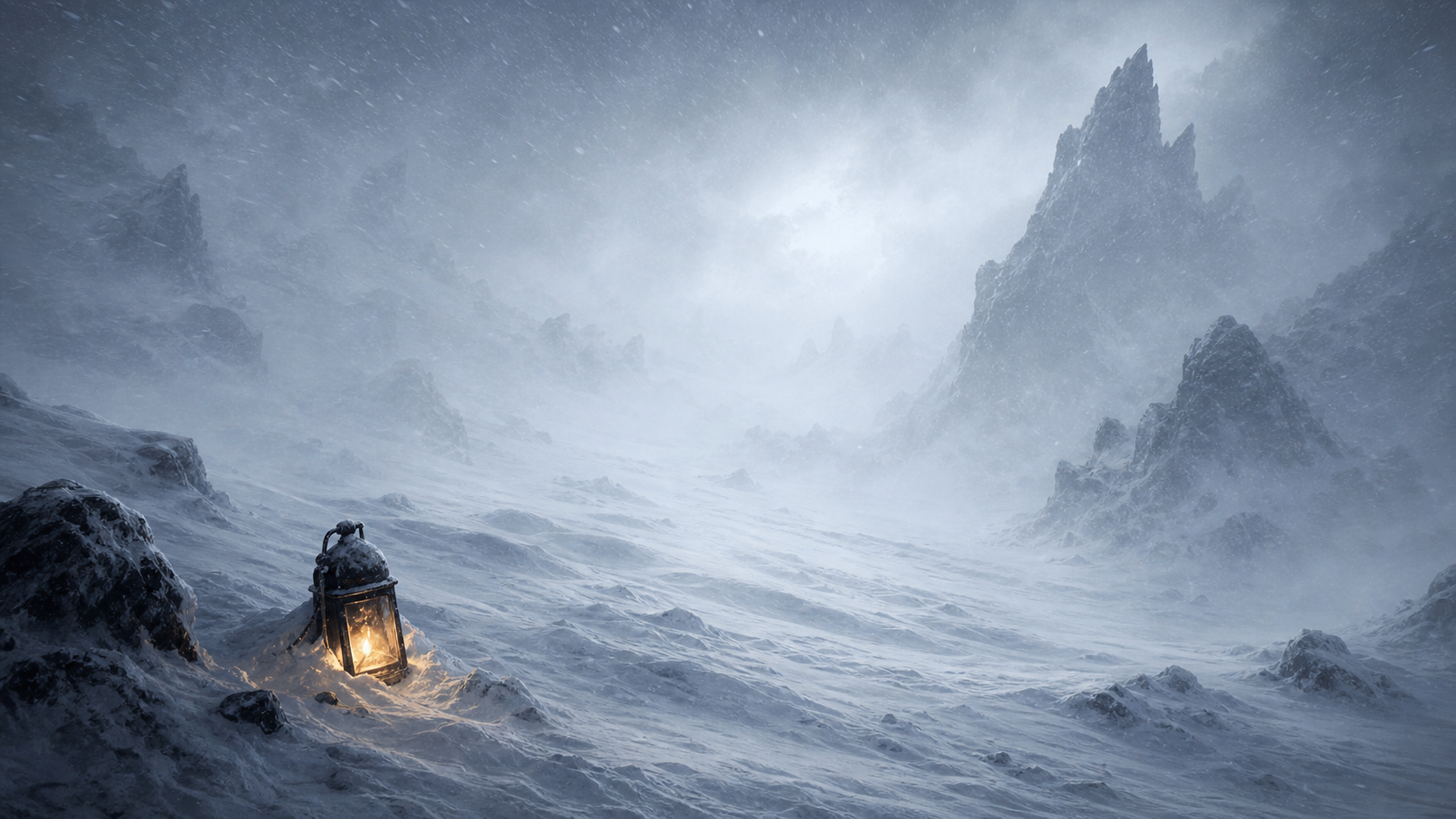 Lantern in the Whiteout mood artwork