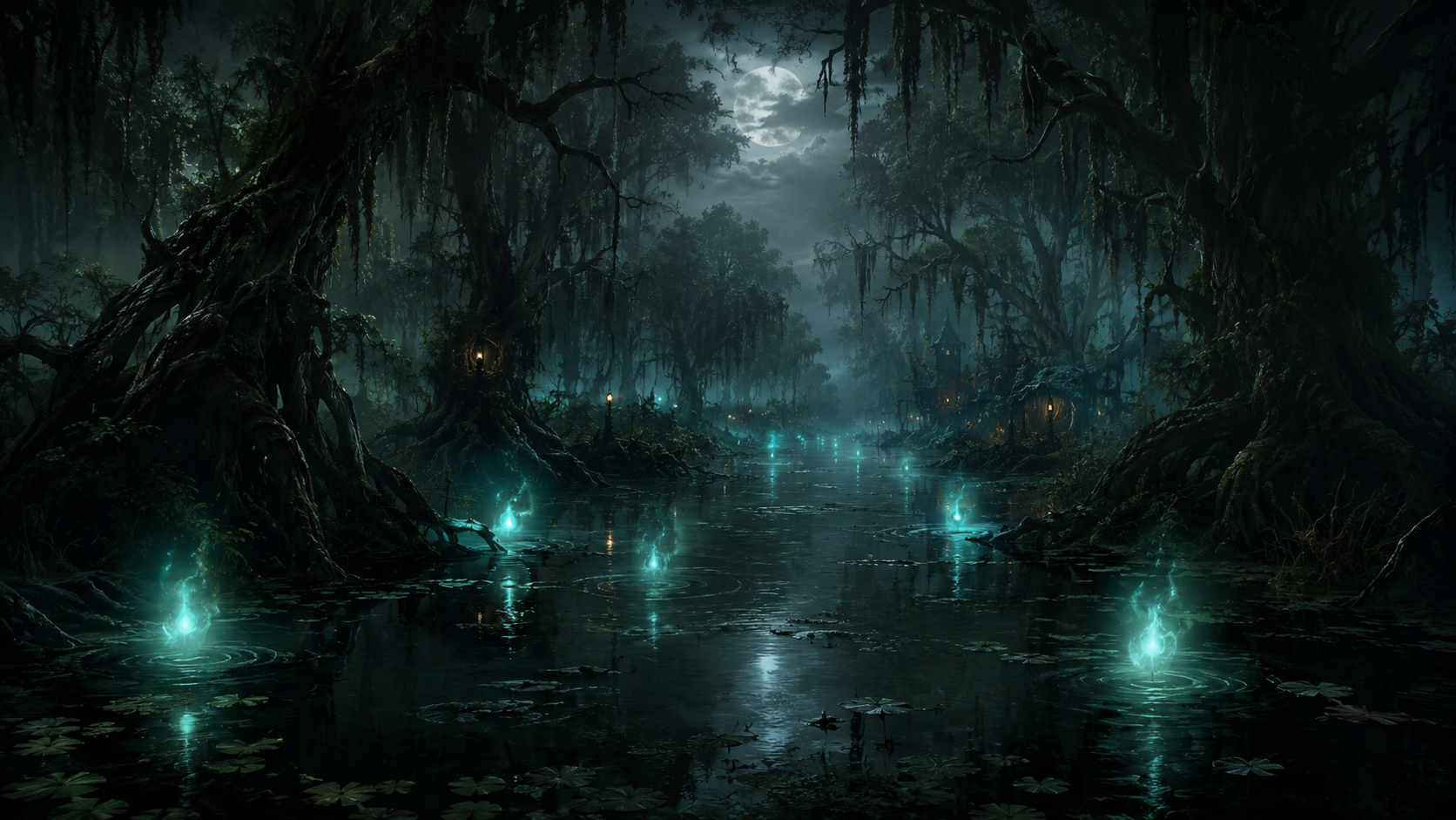 Swamp Witchlights mood artwork