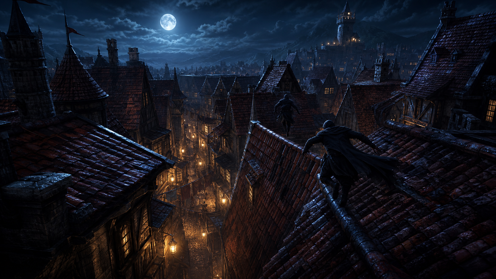 Tiles Under Moonlight mood artwork