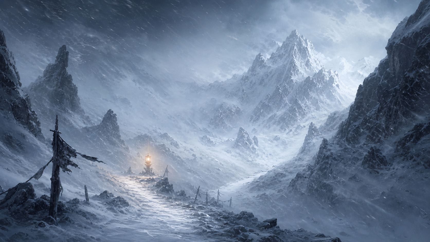 White Pass Blizzard mood artwork